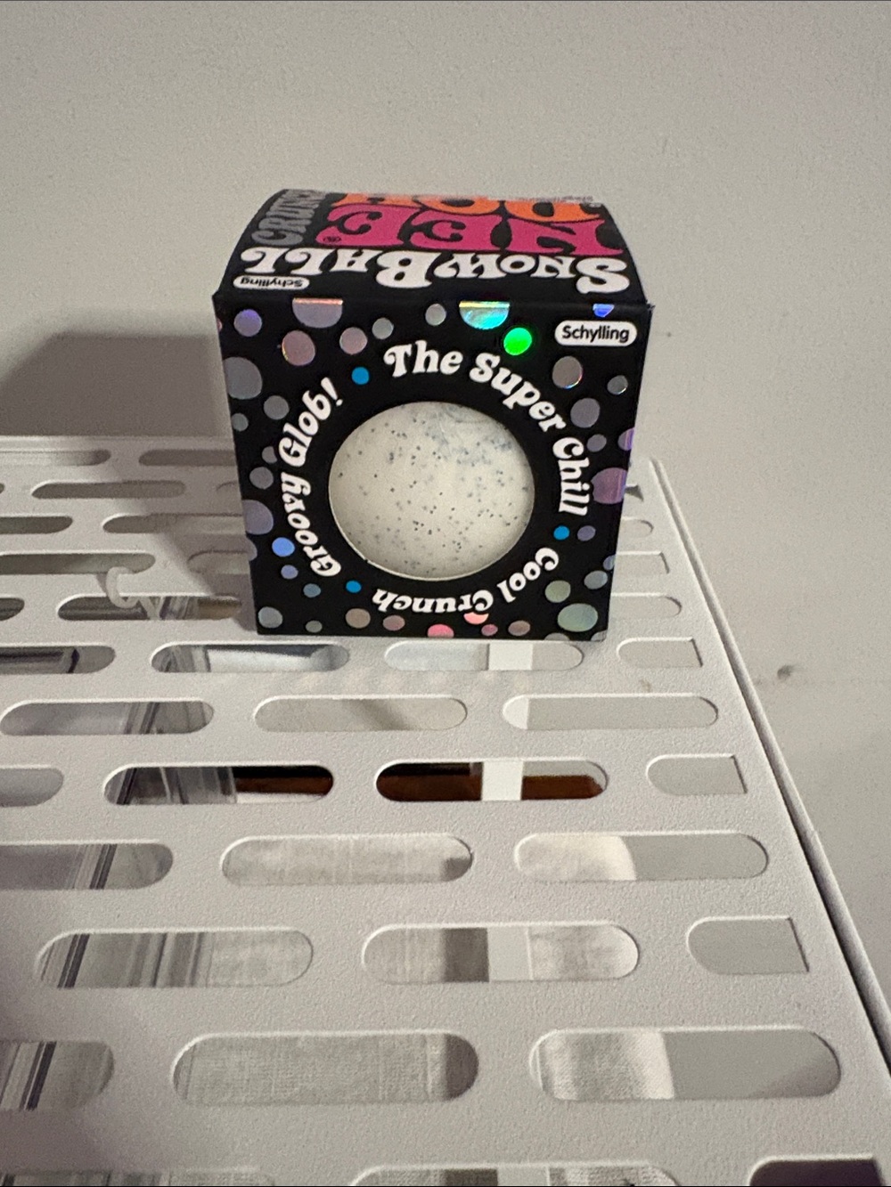 Schylling Needoh Super Chill Cool Crunch Groovy Glob Toy - White Speckled